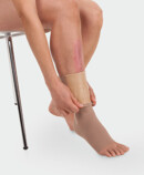Compression stocking with integrated Juzo Silon-TEX®