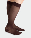 Chaussettes avec bord tricot, Coloris Violine Juzo Fascination, Chaussettes avec bord tricot, Coloris Violine