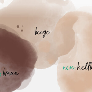 Neue Shades of Brown Die neuen Farbtöne Hellbeige und Braun bilden zusammen mit Beige ein Trio neutraler und natürlicher Farben zusätzlich zu weiteren fünf Farben im Bereich der Narbenversorgung.