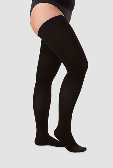 Bas, Coloris Noir Juzo Soft, Bas autofix, Coloris Noir