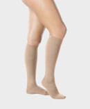 Juzo Intenso below-knee stockings with closed toes, in Almond