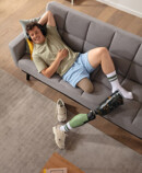 Man wearing Juzo Classic Seamless stump shrinkers