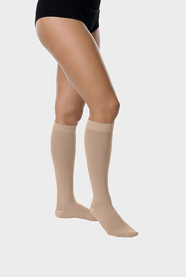 Juzo Basic below-knee stockings in Almond Juzo Basic below-knee stockings in Almond