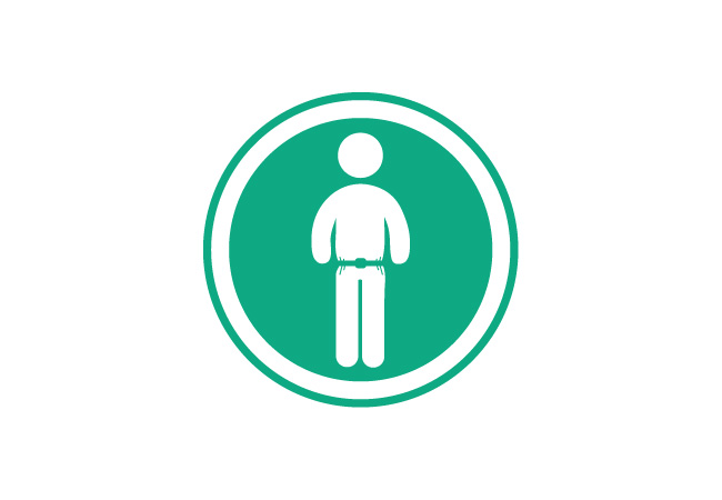 Icon beengende Kleidung Icon beengende Kleidung